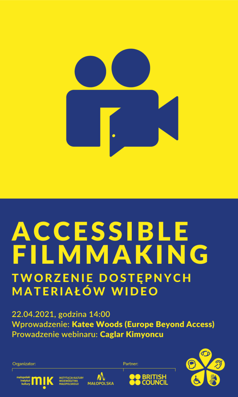 Accessible filmmaking: tworzenie dostępnych produkcji wideo