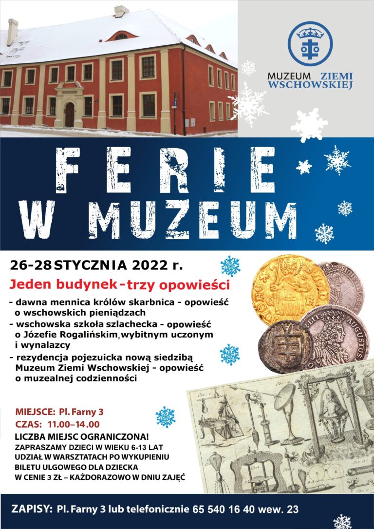 Muzeum Ziemi Wschowskiej zaprasza na muzealne ferie