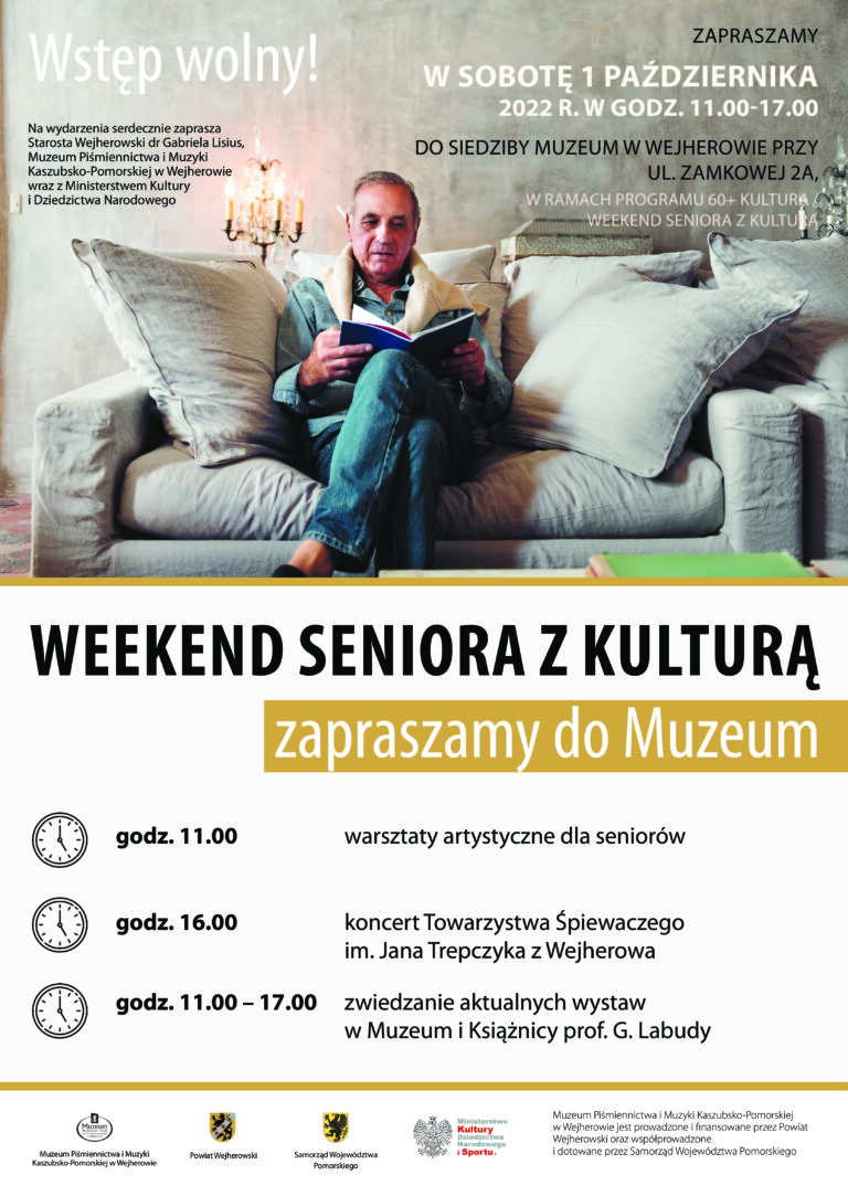 „Weekend seniora z kulturą” w Muzeum Piśmiennictwa i Muzyki Kaszubsko-Pomorskiej w Wejherowie