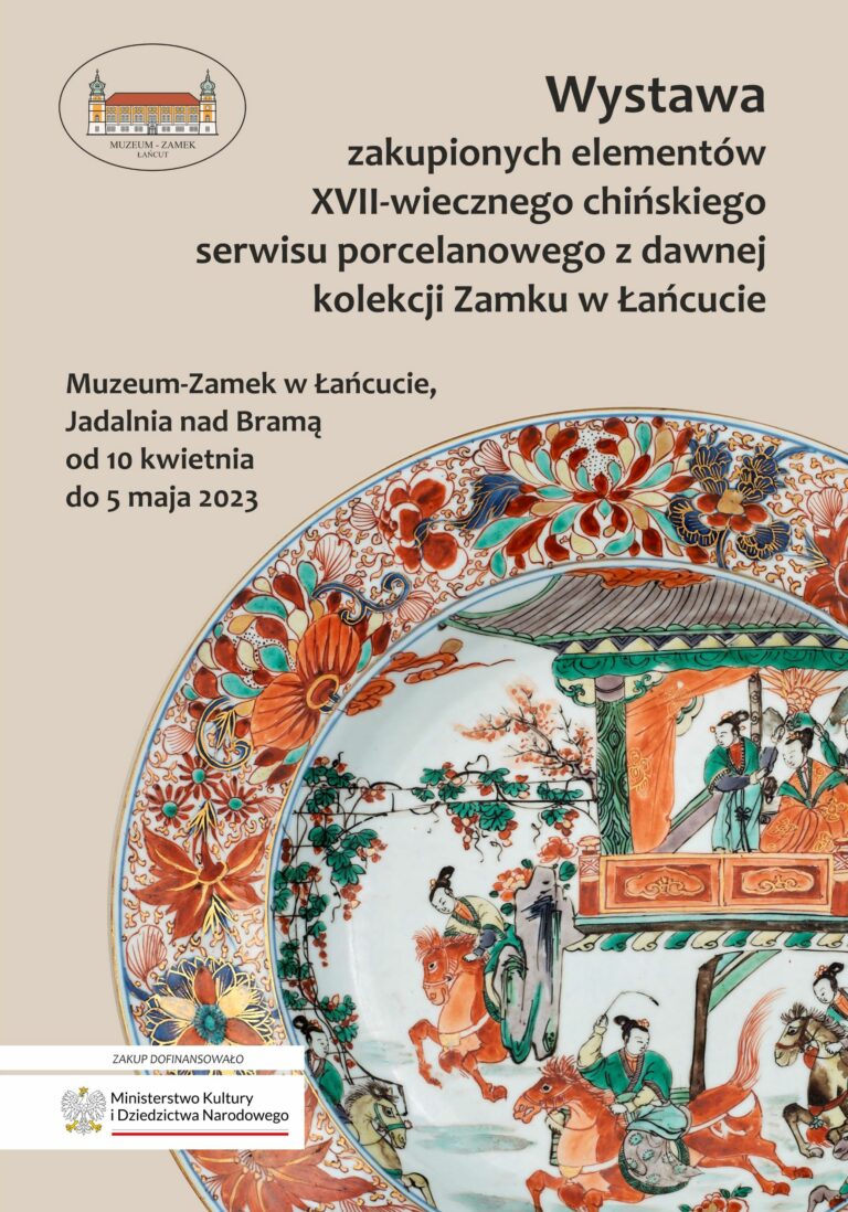 Porcelana podarowana królowi Janowi III Sobieskiemu na wystawie w Muzeum – Zamku w Łańcucie