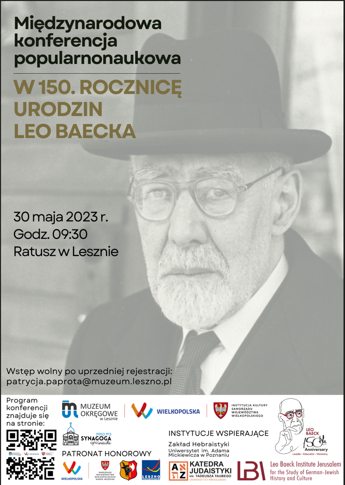 Międzynarodowa konferencja popularnonaukowa w 150. rocznicę urodzin Leo Baecka.