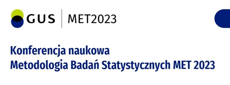 Konferencja naukowa Metodologia Badań Statystycznych MET2023