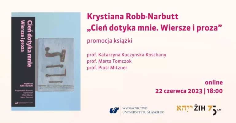 Krystiana Robb-Narbutt „Cień dotyka mnie. Wiersze i proza” – promocja książki