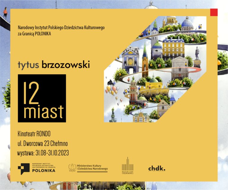 Akwarele Tytusa Brzozowskiego 12 miast w Chełmnie