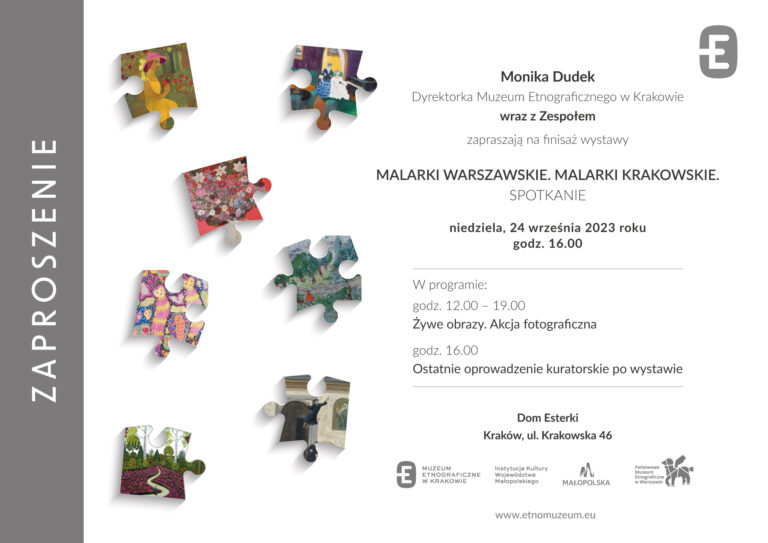 Finisaż wystawy „Malarki warszawskie, malarki krakowskie. Spotkanie” w Muzeum Etnograficznym w Krakowie