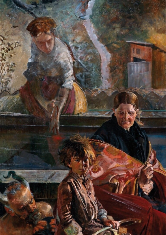 Jacek Malczewski, Janko Muzykant, 1892, olej na płótnie, wł. MOT, fot. Andrzej R. Skowroński