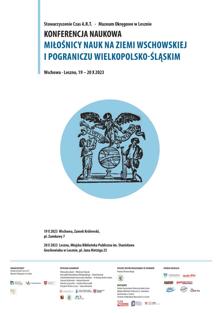 Konferencja naukowa „Miłośnicy nauk na ziemi wschowskiej i pograniczu wielkopolsko-śląskim”