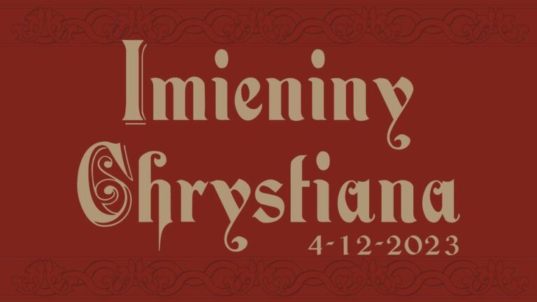 Muzeum  Grudziądzu zaprasza na imieniny Christiana | 4 grudnia 2023Muzeum  Grudziądzu zaprasza na imieniny Christiana |