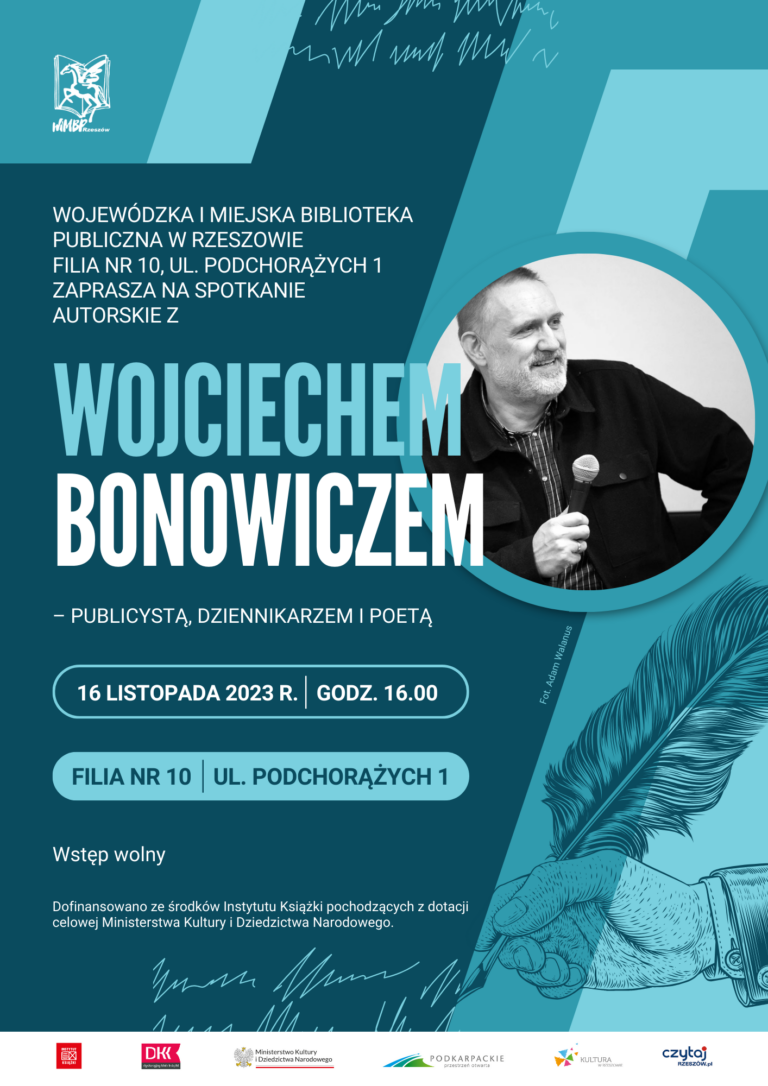 Spotkanie z publicystą, dziennikarzem i poetą – Wojciechem Bonowiczem