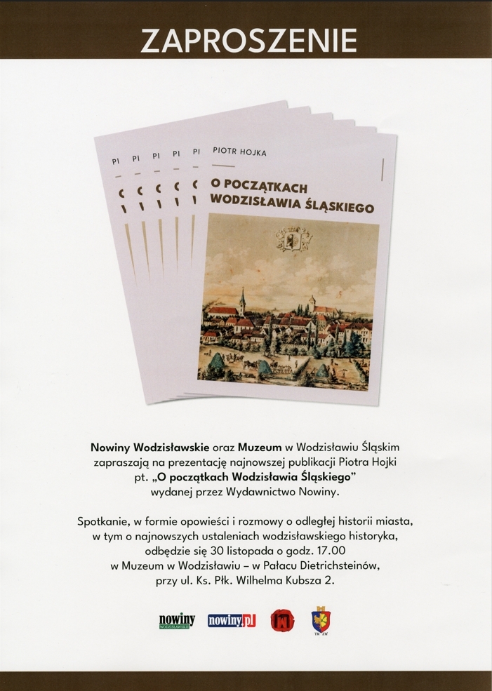 O początkach Wodzisławia – promocja książki