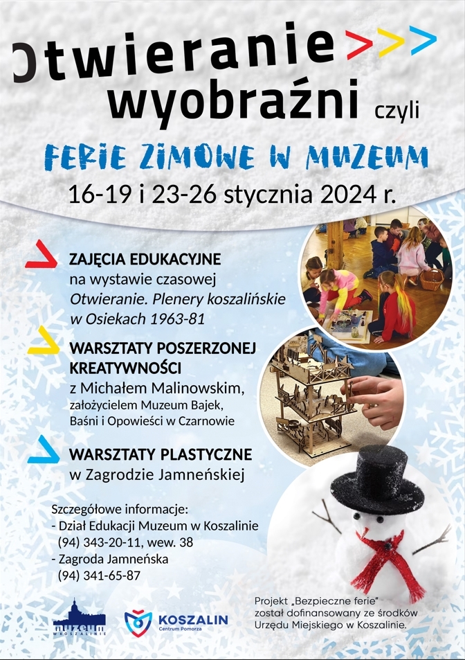 Ferie zimowe w Muzeum w Koszalinie – warsztaty edukacyjne