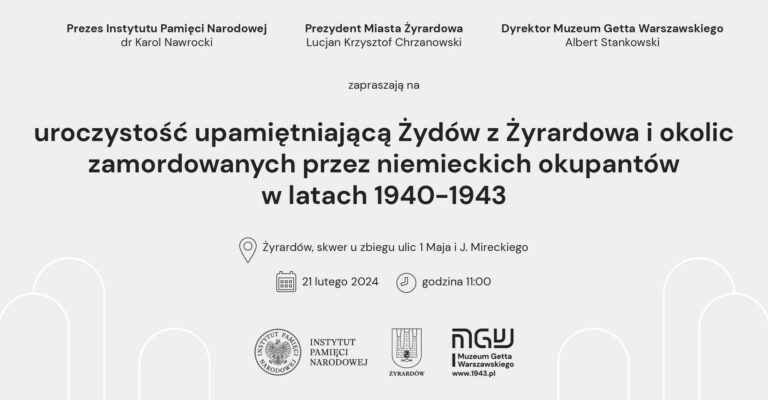 Odsłonięcie Macewy pamięci w Żyrardowie – Muzeum Getta Warszawskiego