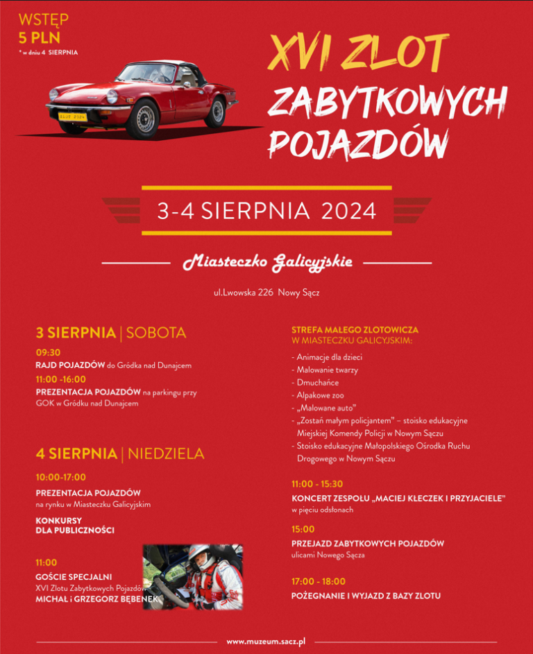 Zapraszamy na XVI Zlot Zabytkowych Pojazdów