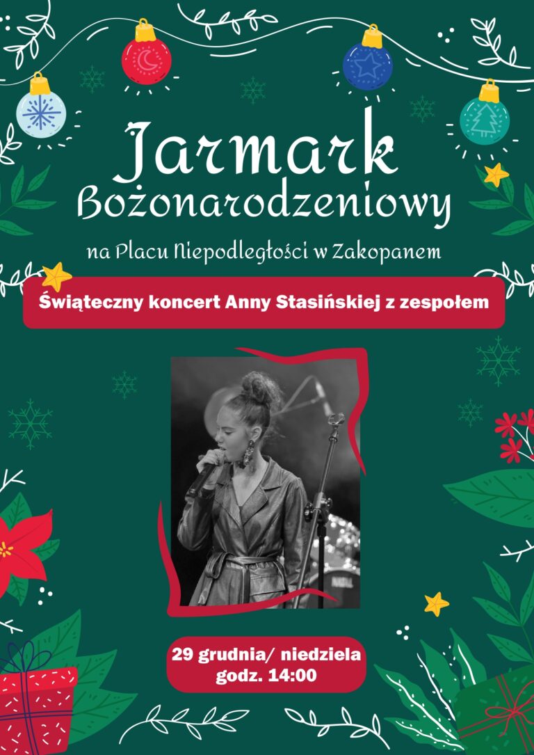 Anna Stasińska na Jarmarku Bożonarodzeniowym