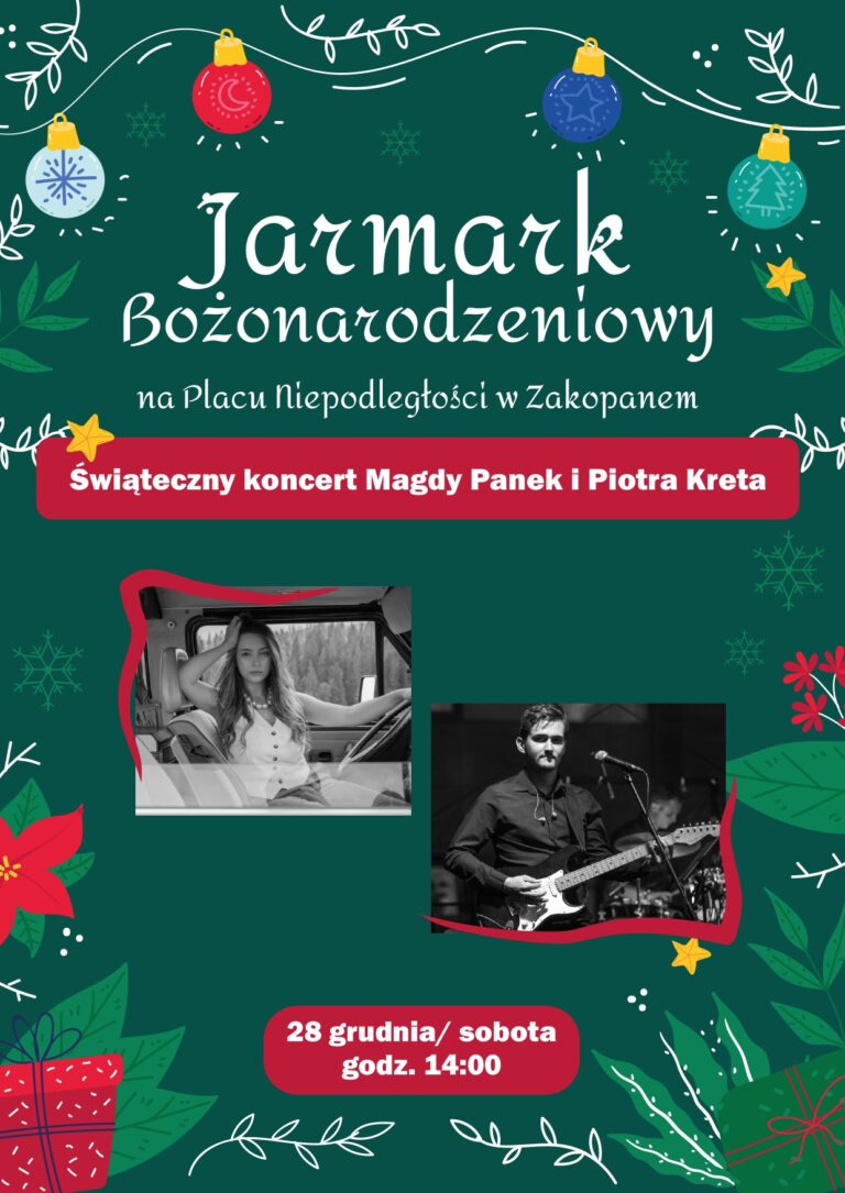 Magda Panek i Piotr Kret świątecznie na Jarmarku Bożonarodzeniowym