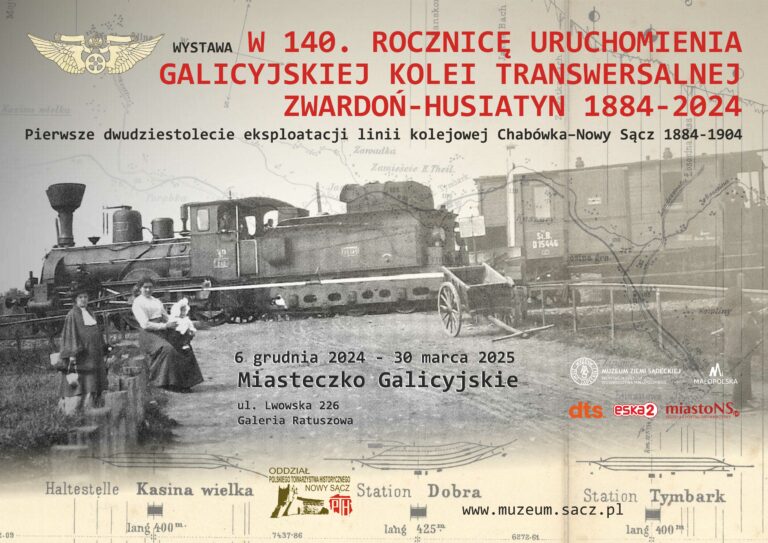 Wystawa „W 140. rocznicę uruchomienia Galicyjskiej Kolei Transwersalnej Zwardoń-Husiatyn 1884-2024”