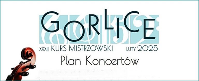 XXXII MISTRZOWSKI KURS 2025 – PLAN KONCERTÓW