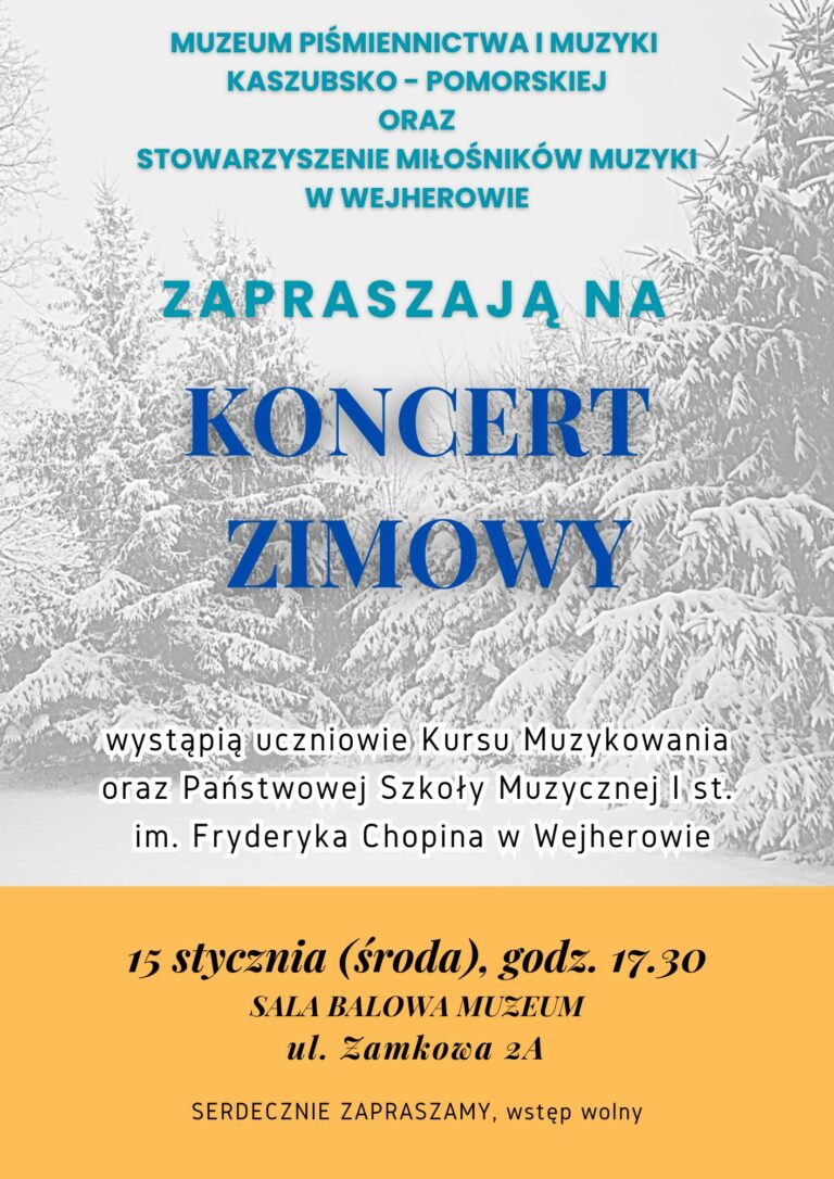 Zimowy koncert młodych talentów w Muzeum