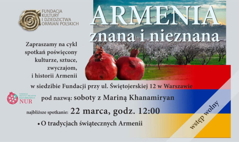 O tradycjach i świętach ormiańskich w Fundacji Kultury i Dziedzictwa Ormian Polskich