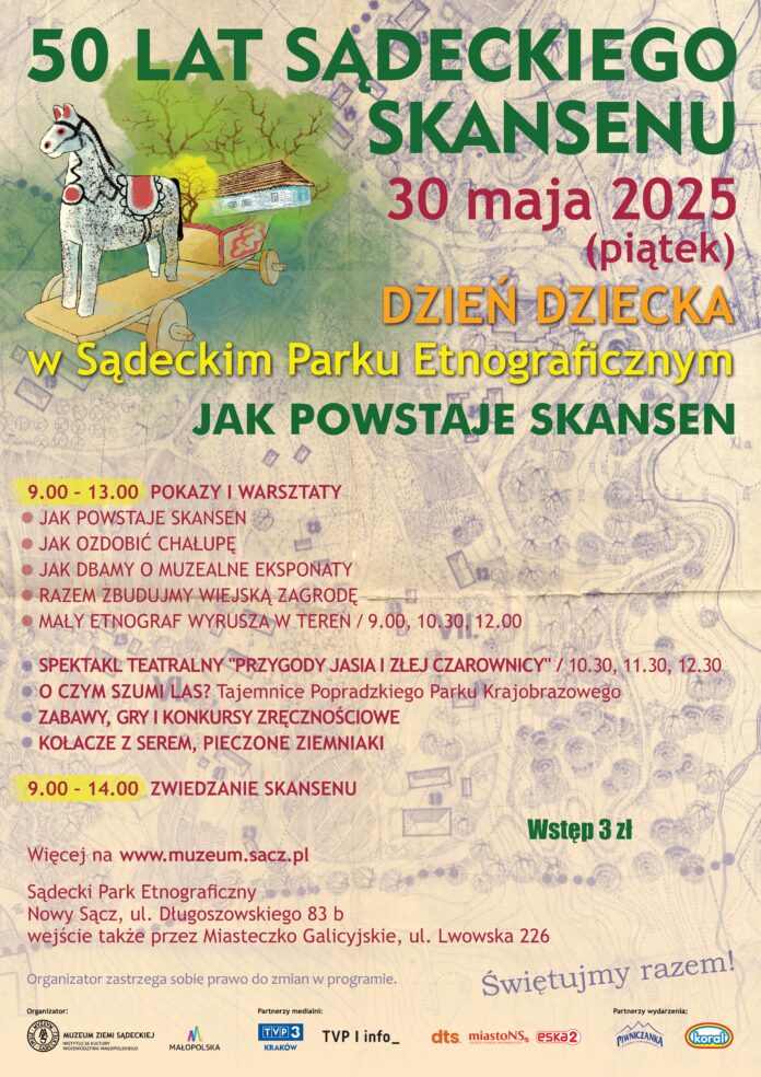 Plakat informujący o dniu dziecka.