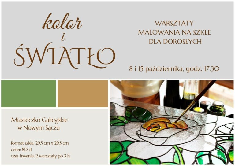 Warsztaty malowania na szkle dla dorosłych