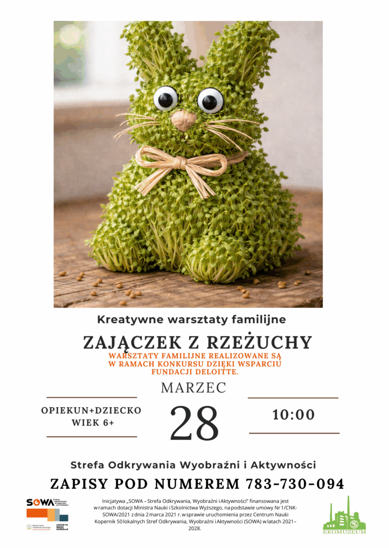 Bezpłatne zajęcia familijne „Zajączek z rzeżuchy”