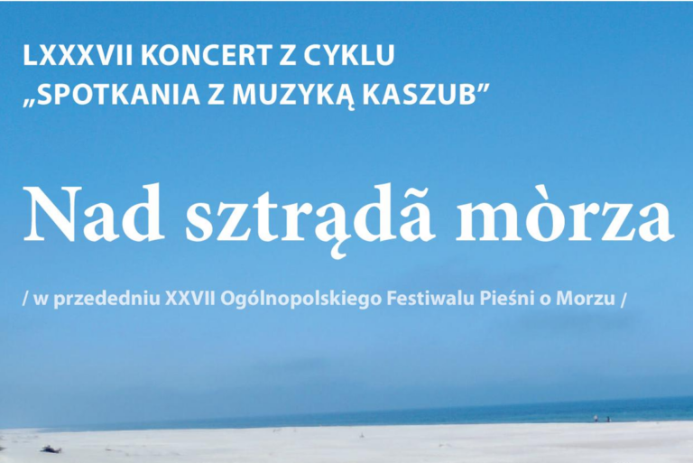 Muzyczna podróż nad morze. Zapraszamy na koncert w Wejherowie