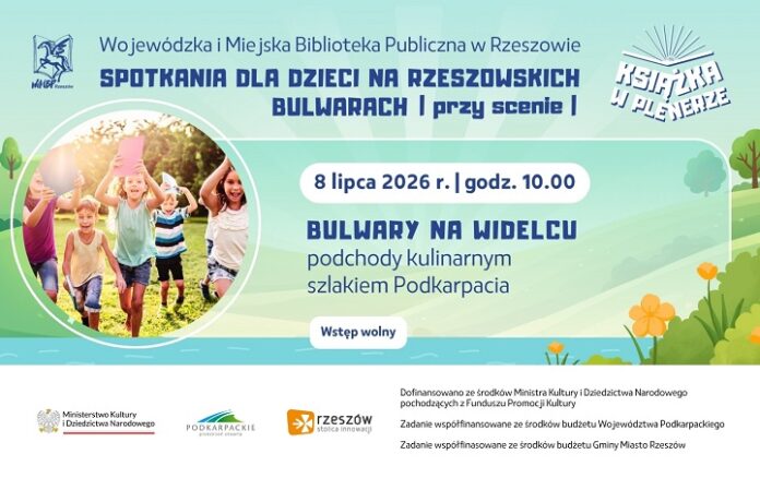 Grafika promująca grę terenową Bulwary na widelcu