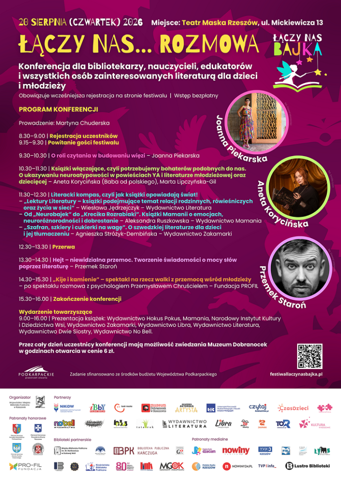 Grafika promująca konferencję Łączy nas... rozmowa