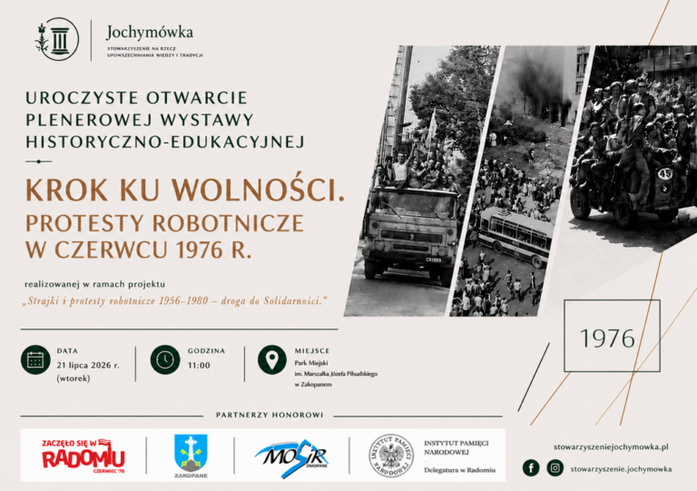 „Krok ku wolności” – plenerowa wystawa historyczno-edukacyjna w Zakopanem