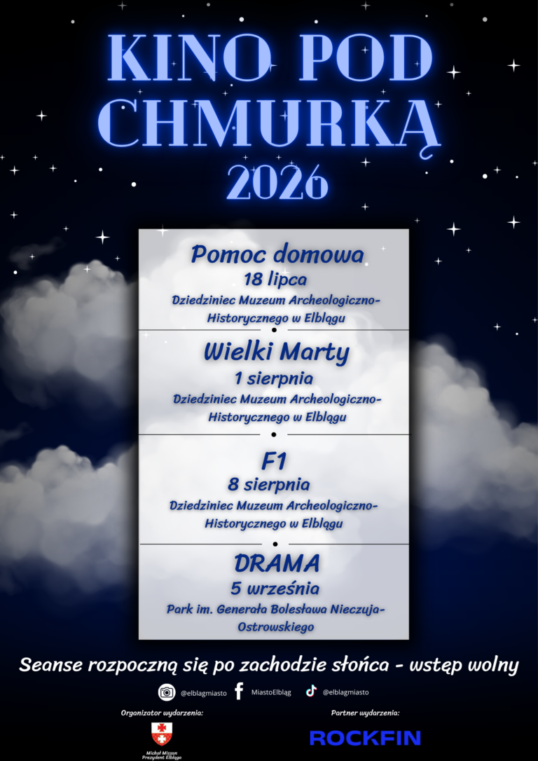 Letnie kino pod chmurką już 18 lipca!